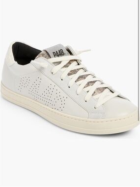 P448 White John Low-Top Leather Sneaker Guantino 8